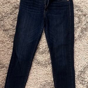 Seven7 Women's High Rise Jeans - Dark Blue